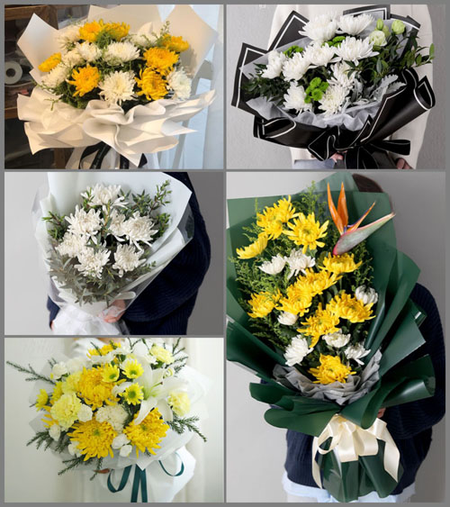 江苏扬州仪征市新城镇白事花束代送